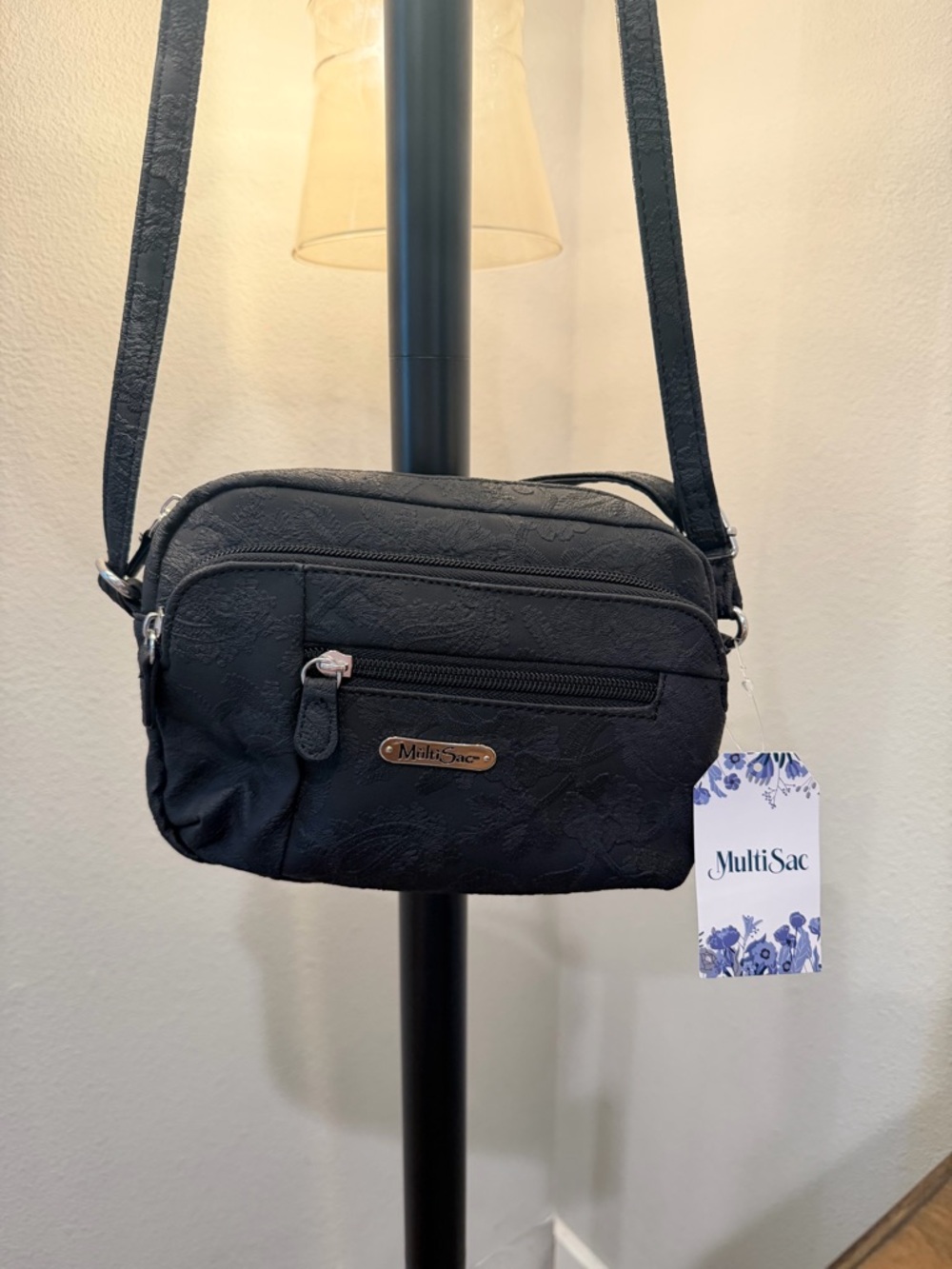 Black Crossbody Shoulder Bag for Women